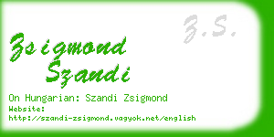 zsigmond szandi business card